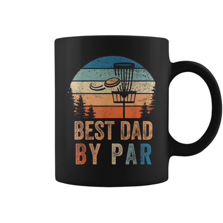 Vintage Best Dad By Par Fathers Day Funny Disc Golf Dad Coffee Mug