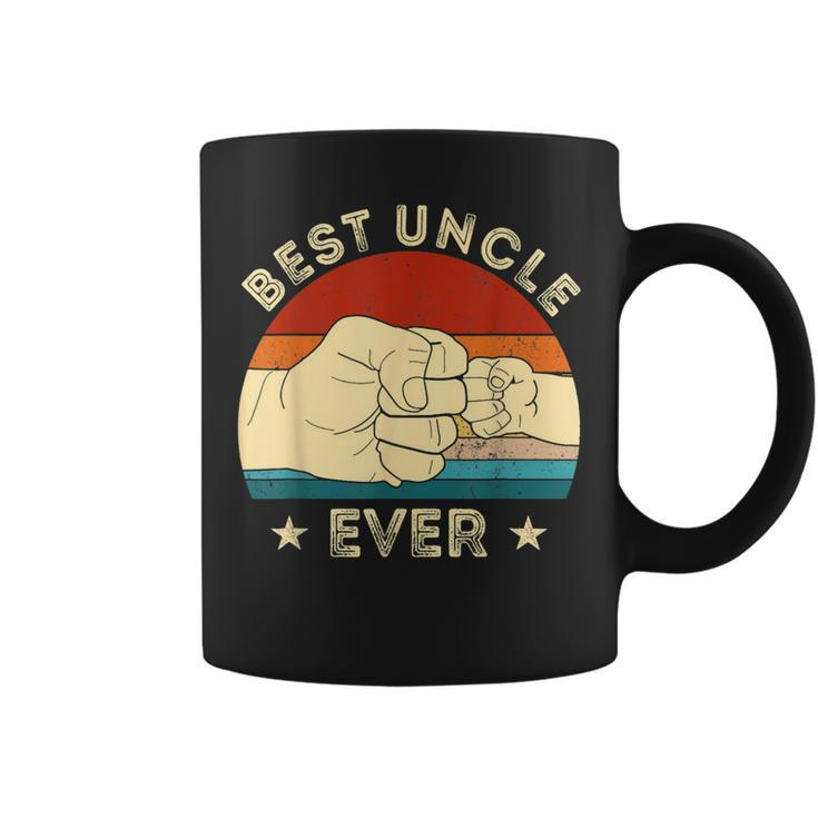 Vintage Best Uncle Ever Fist Bump Funny Uncle Fathers Day  Coffee Mug