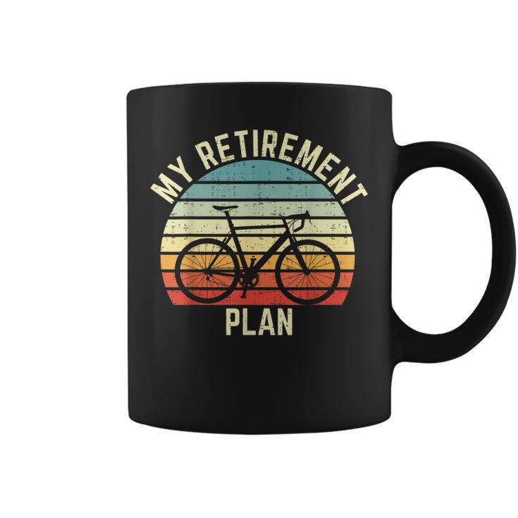 Vintage Bike Cycling My Retirement Plan Bicycle Ride Cyclist Coffee Mug
