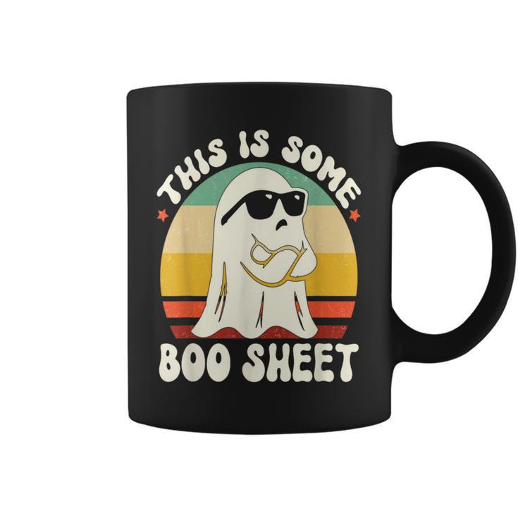 Vintage This Is Some Boo Sheet Halloween Ghost Coffee Mug