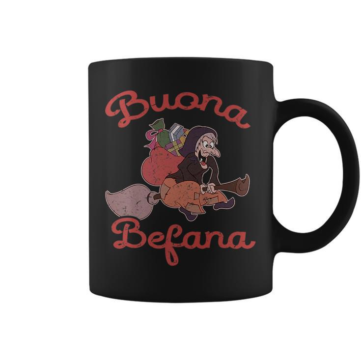 Vintage Buona Befana Italian Christmas Epiphany   Coffee Mug