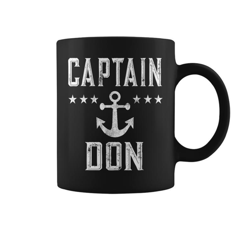 Vintage Captain Don  Boating Lover Coffee Mug