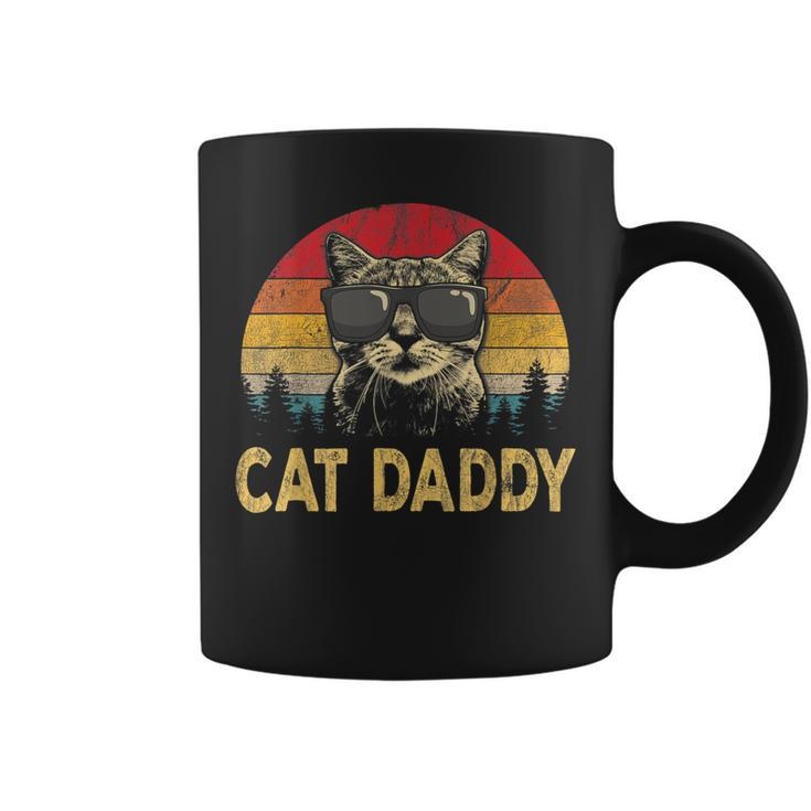 Vintage Cat Daddy Funny Cat Lover Cat Dad Fathers Gifts For Cat Lover Funny Gifts Coffee Mug