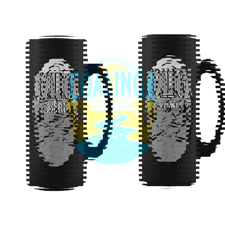 Vintage Coalinga California River Valley Souvenir Print Coffee Mug