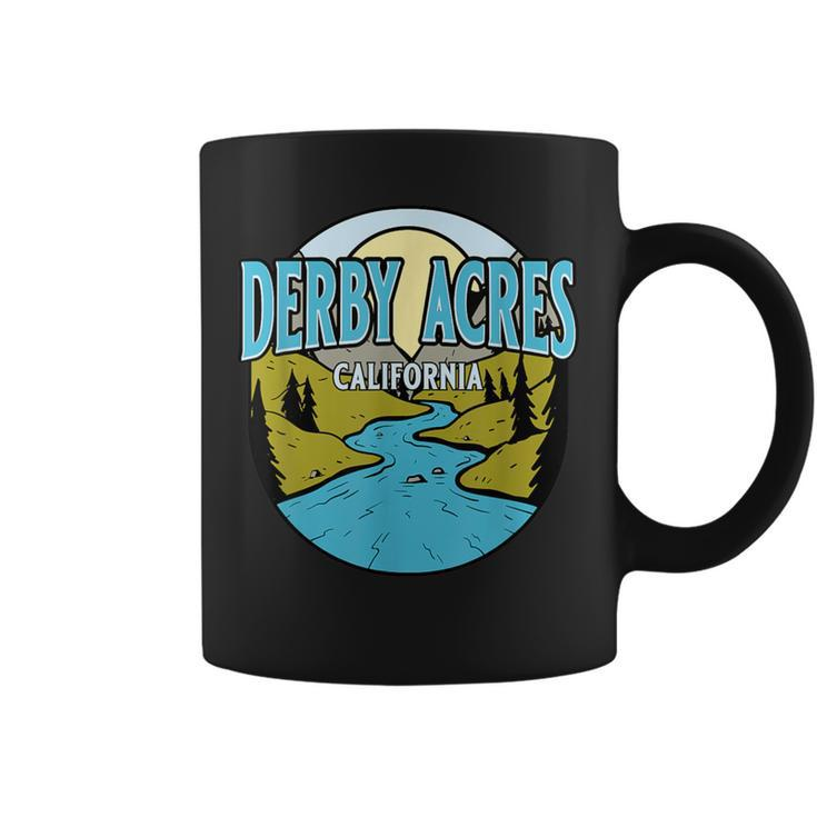 Vintage Derby Acres California River Valley Souvenir Print Coffee Mug