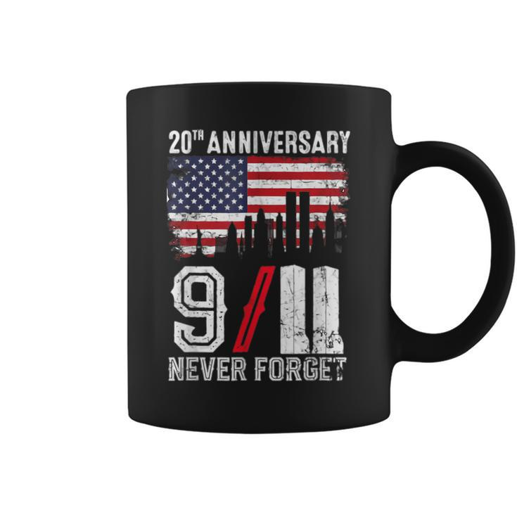 Vintage Design Patriotic Day Never Forget 2001 911  Coffee Mug