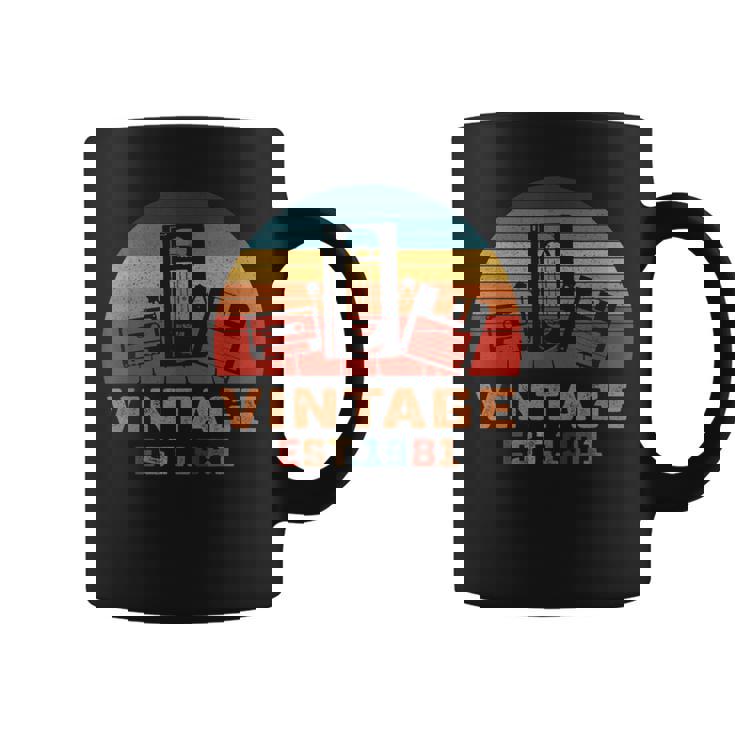 Vintage Est 1981 Cassette Tape Floppy Disk 41Th Birthday Coffee Mug