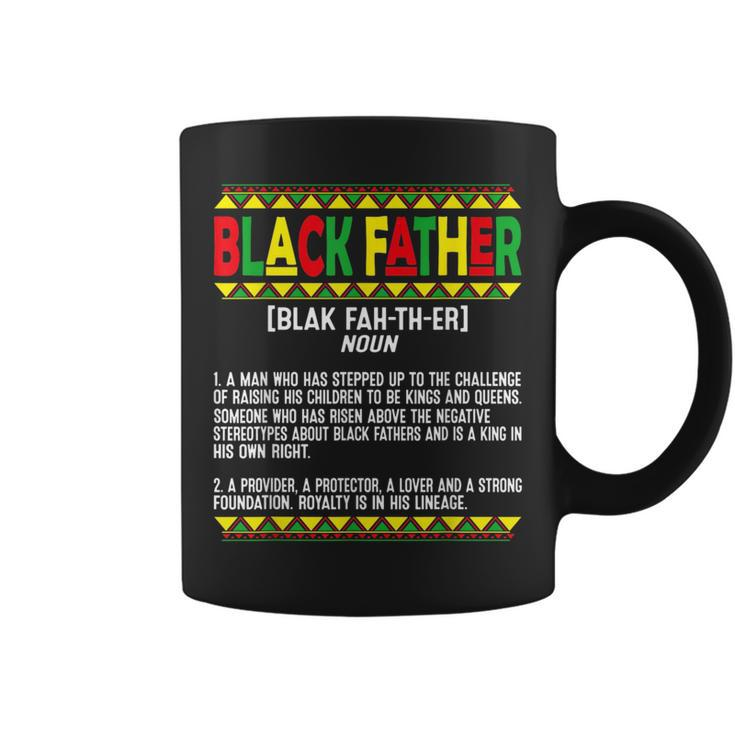 Vintage Fathers Day Black Father Definition African American  Coffee Mug