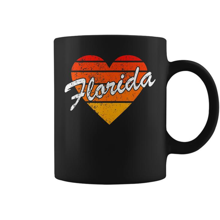 Vintage Florida Family Vacation 70S 80S Sunset State Pride  Coffee Mug