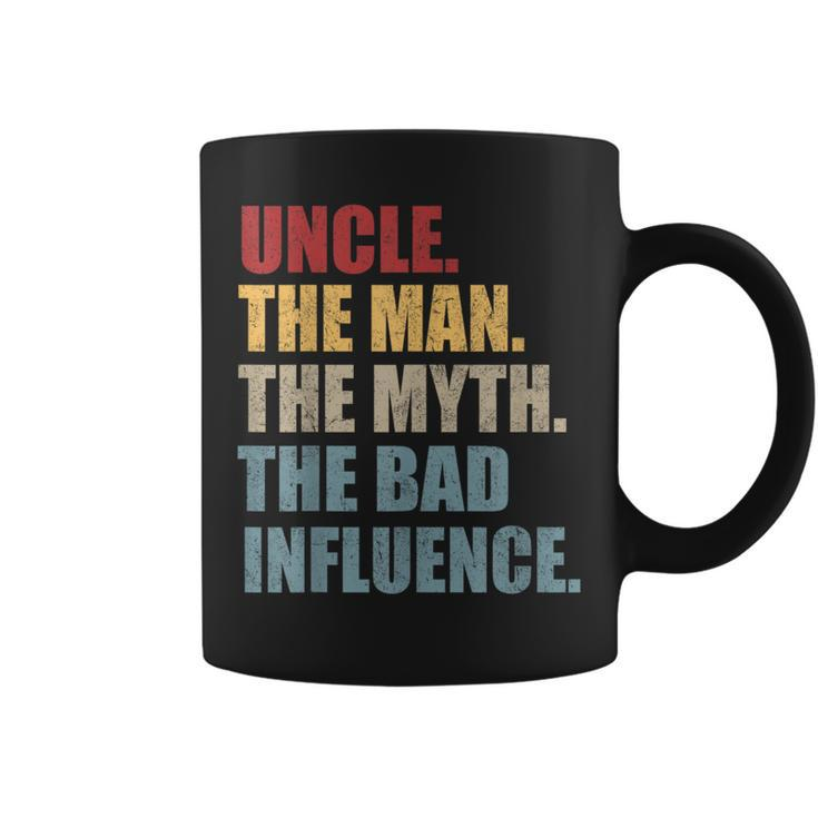 Vintage Fun Uncle Man Myth Bad Influence Coffee Mug
