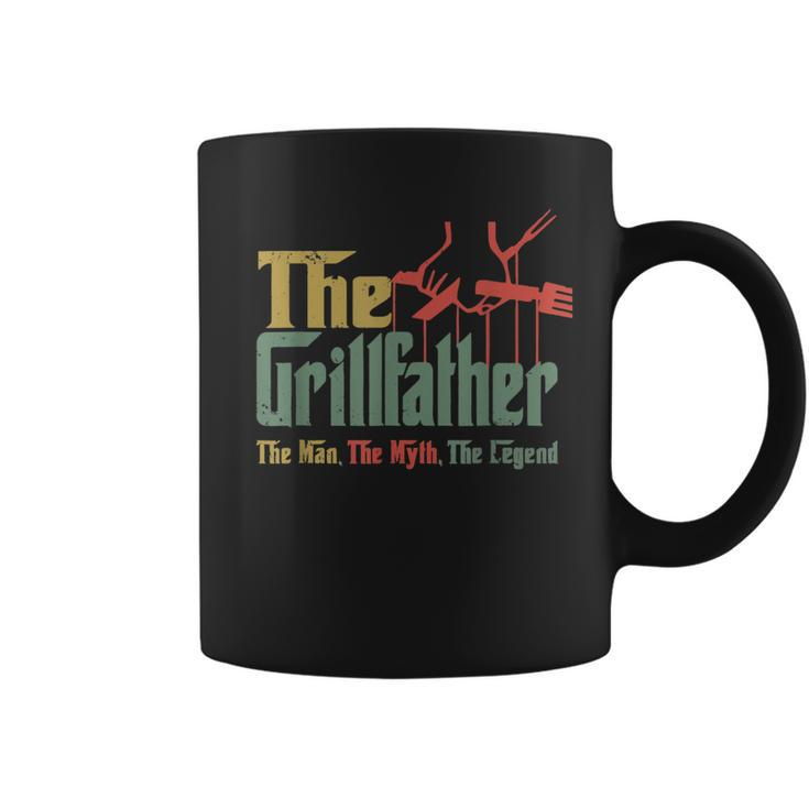 Vintage Funny The Grillfather Grill Fathers Vintage  Coffee Mug