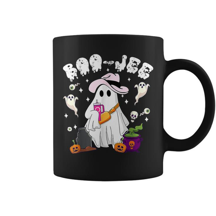 Vintage Ghost Boujee Boo Jee Spooky Season Halloween Coffee Mug