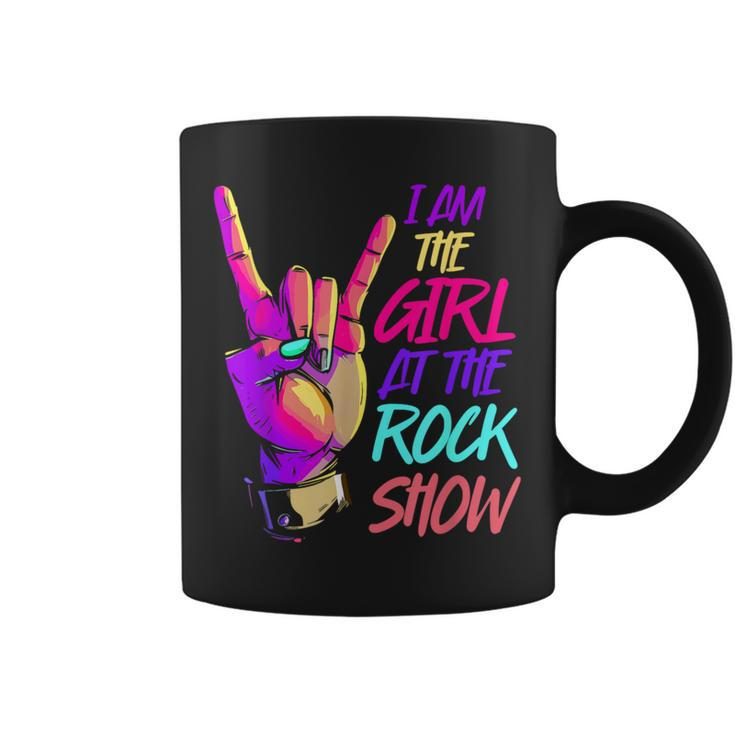 Vintage I Am The Girl At The Rock Show Retro Rock Music Coffee Mug