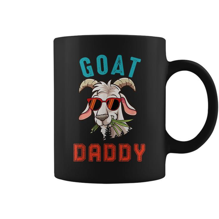 Vintage Goat Funny Daddy Cute Goat Sunglasses Farmer Family  Coffee Mug