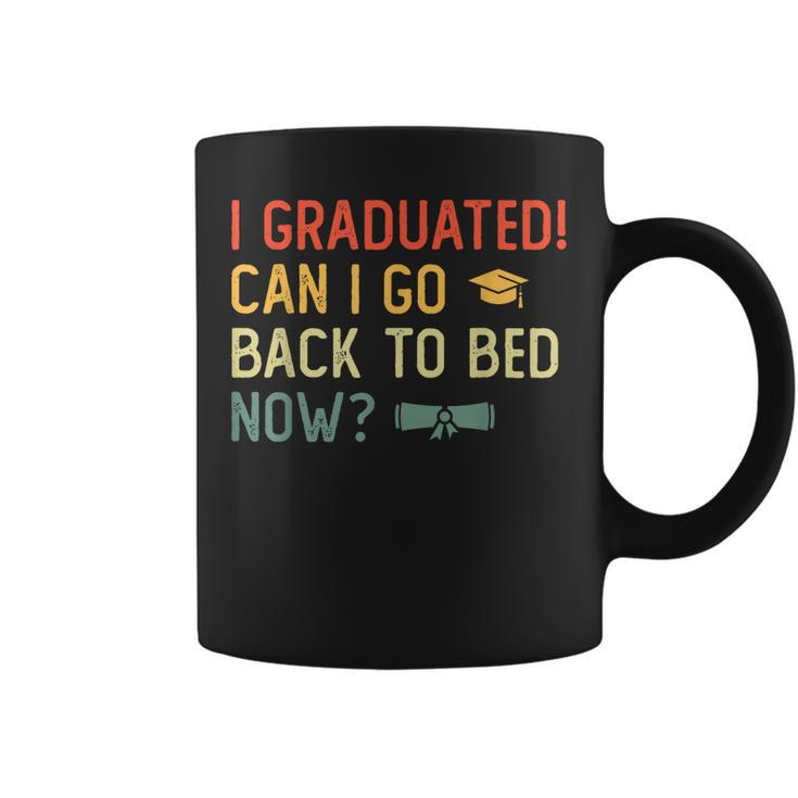 Vintage Graduation 2023 I Graduated Can I Go Back To Bed Now  Coffee Mug