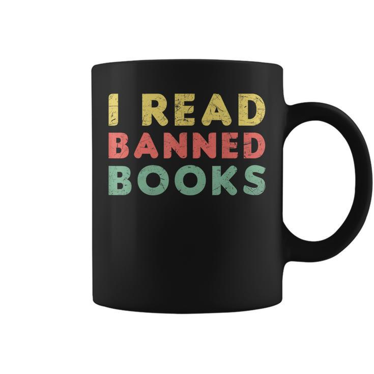 Vintage I Read Banned Books Avid Readers Coffee Mug