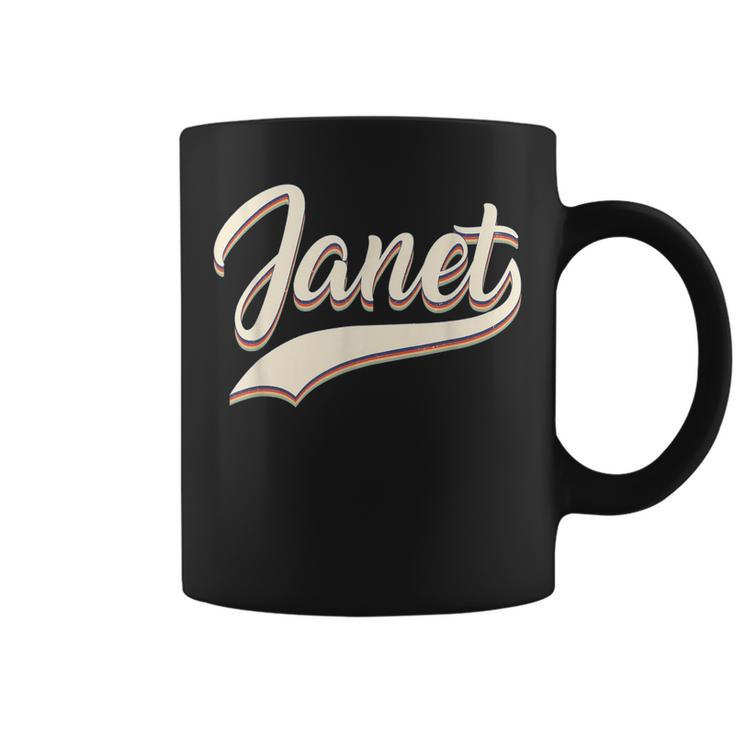 Vintage Janet Retro First Name Personalized 1970S Love Janet  Coffee Mug