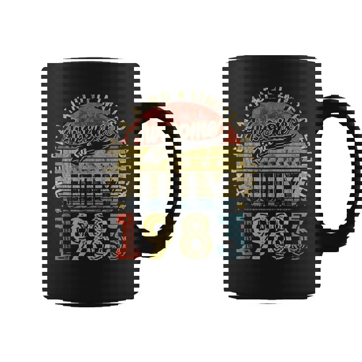 Vintage July 1983 Limited Edition 40 Years Old 40Th Birthday 40Th Birthday Funny Gifts Coffee Mug