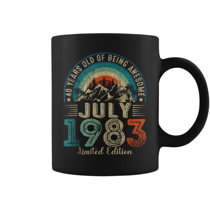 Vintage July 1983 Limited Edition 40 Years Old 40Th Birthday  Coffee Mug