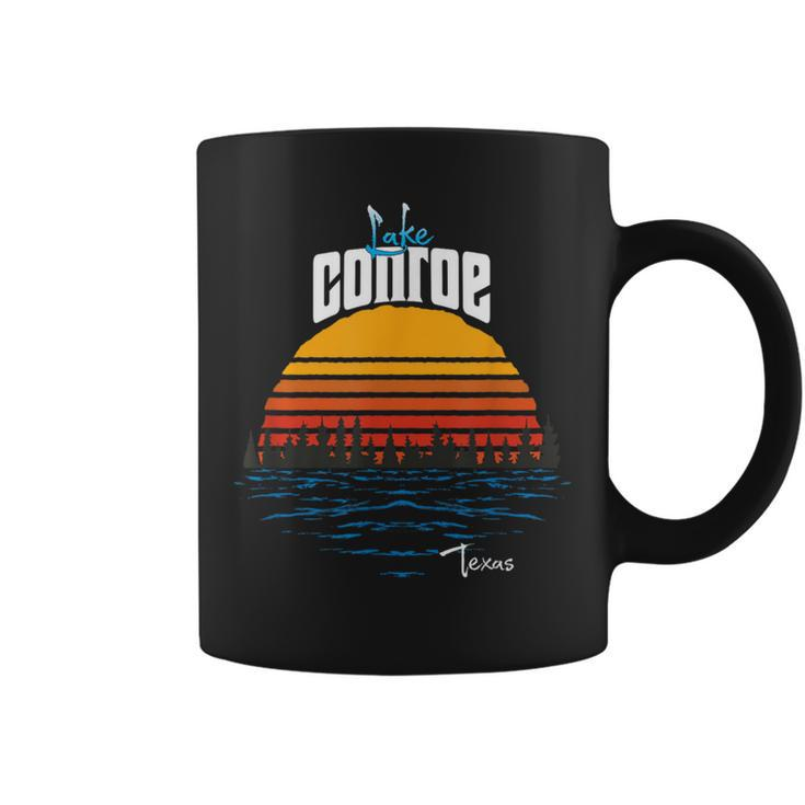 Vintage Lake Conroe Texas Souvenir Coffee Mug
