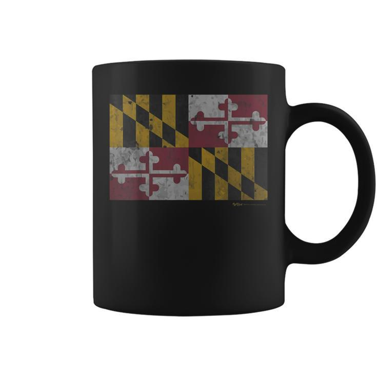 Vintage Maryland State Flag Pride T Coffee Mug