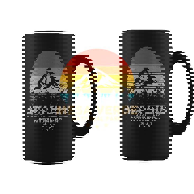Vintage Mesa Verde National Park Retro Souvenir Coffee Mug