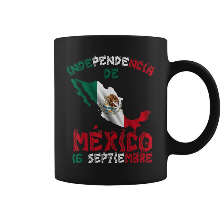 Vintage Mexico Flag 16Th September Mexican Independence Day Coffee Mug