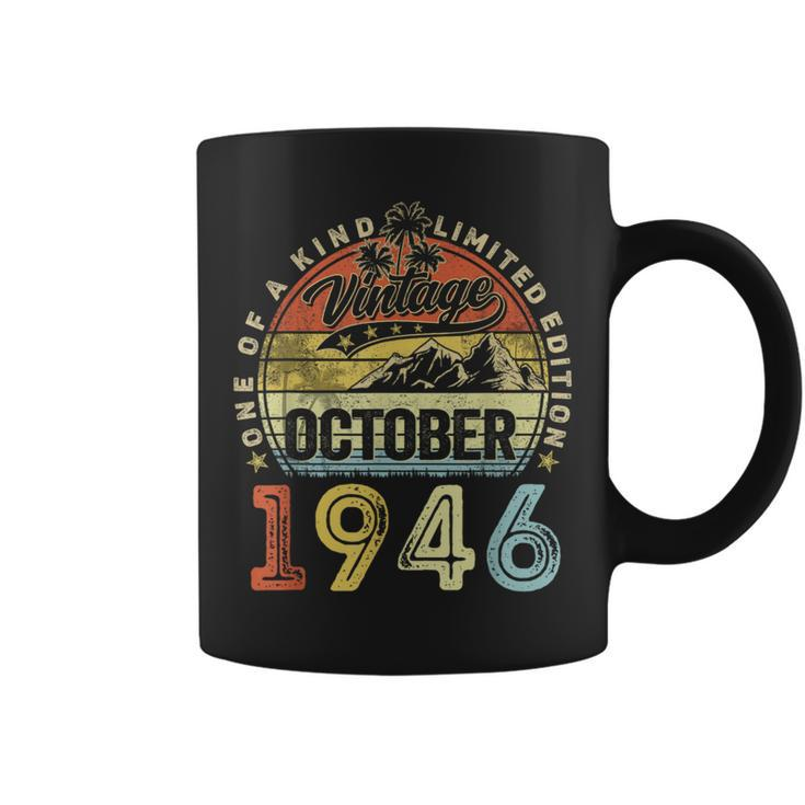 Vintage October 1946 77Th Birthday 77 Years Old Coffee Mug