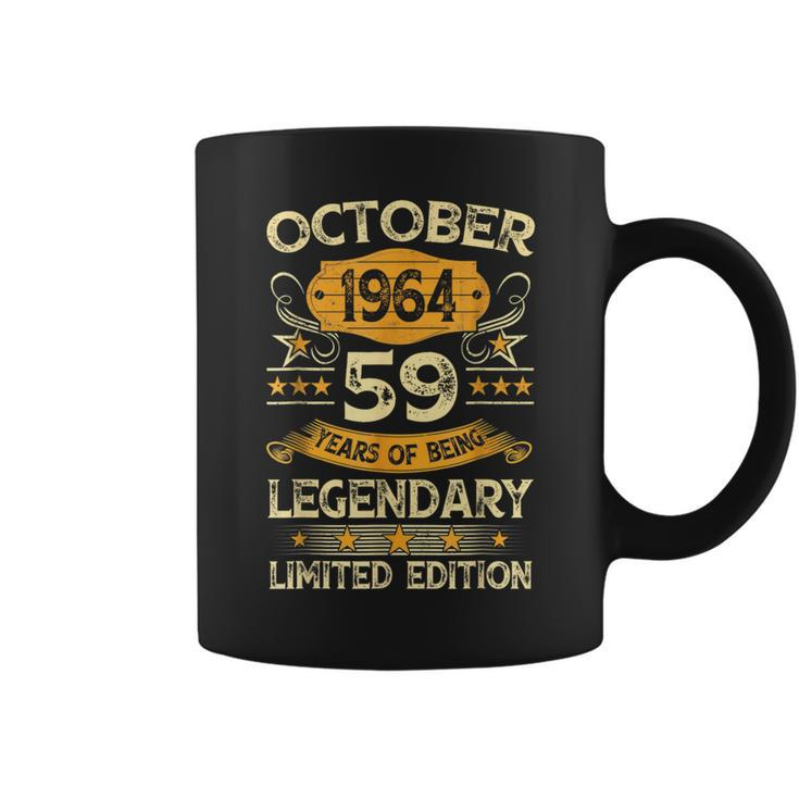 Vintage October 1964 59Th Birthday 59 Years Old Coffee Mug