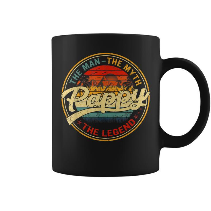 Vintage Pappy Man Myth Legend Dad Fathers Day Gift  Coffee Mug
