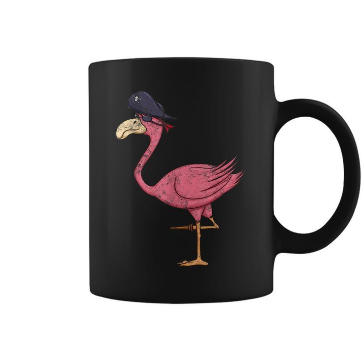Vintage Pirate Pink Flamingo With Eyepatch Halloween Costume Halloween Funny Gifts Coffee Mug