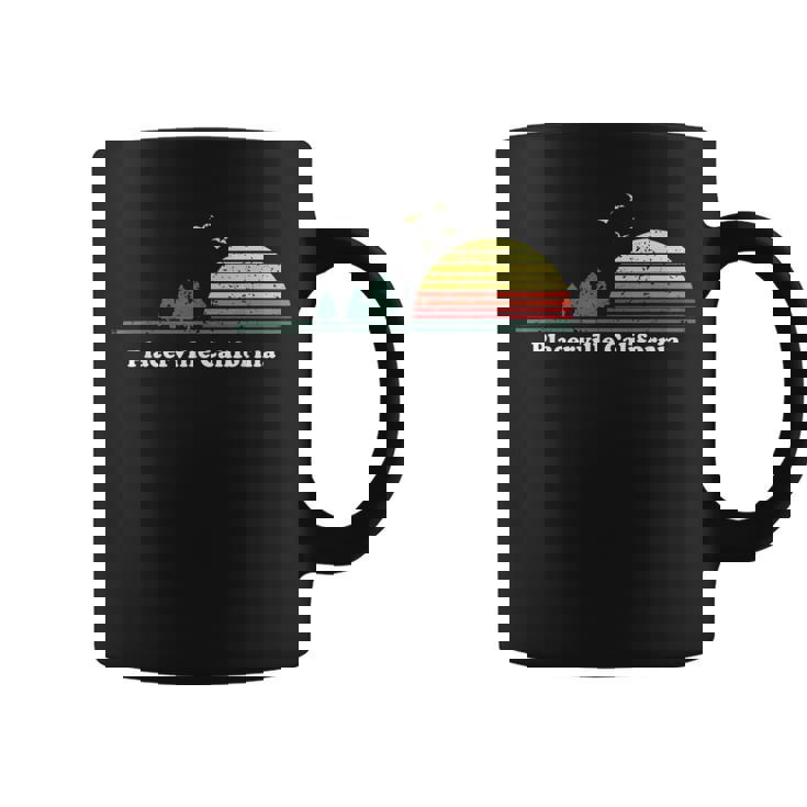 Vintage Placerville California Sunset Souvenir Print Coffee Mug