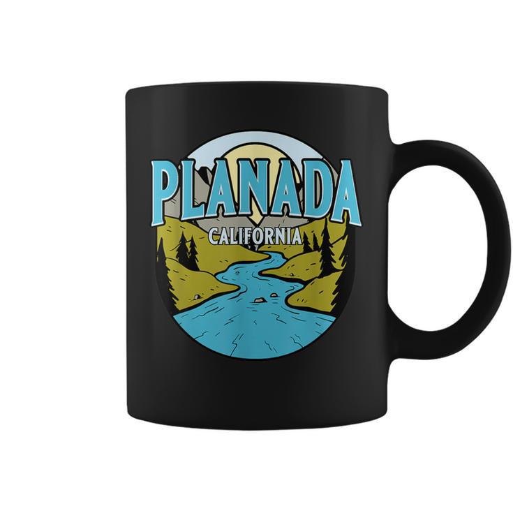 Vintage Planada California River Valley Souvenir Print Coffee Mug