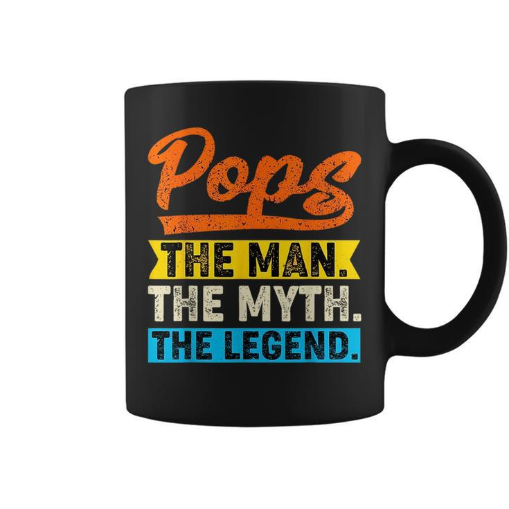 Vintage Pops The Man The Myth The Legend Fathers Day  Coffee Mug