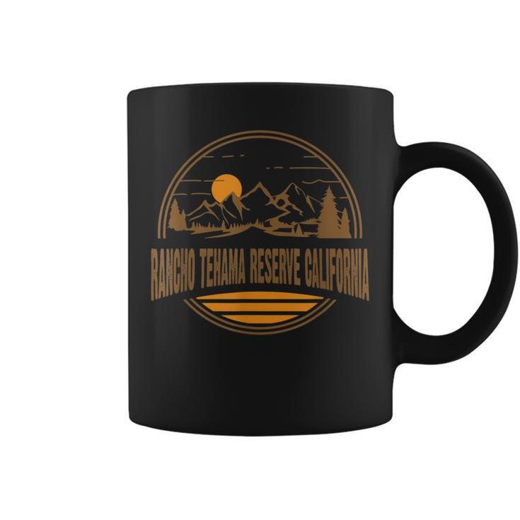 Vintage Rancho Tehama Reserve California Mountain Print Coffee Mug