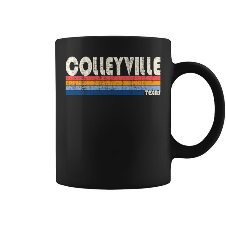 Vintage Retro 70S 80S Style Hometown Of Colleyville Tx Coffee Mug