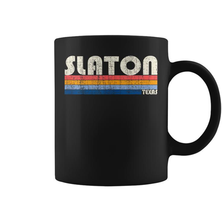 Vintage Retro 70S 80S Style Hometown Of Slaton Tx Coffee Mug