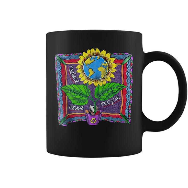 Vintage Retro 90S Sunflower Earth Day Save Our Planet  90S Vintage Designs Funny Gifts Coffee Mug