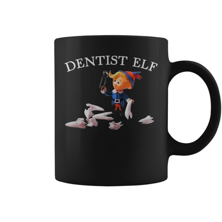Vintage Retro Christmas Dentist Elf Coffee Mug