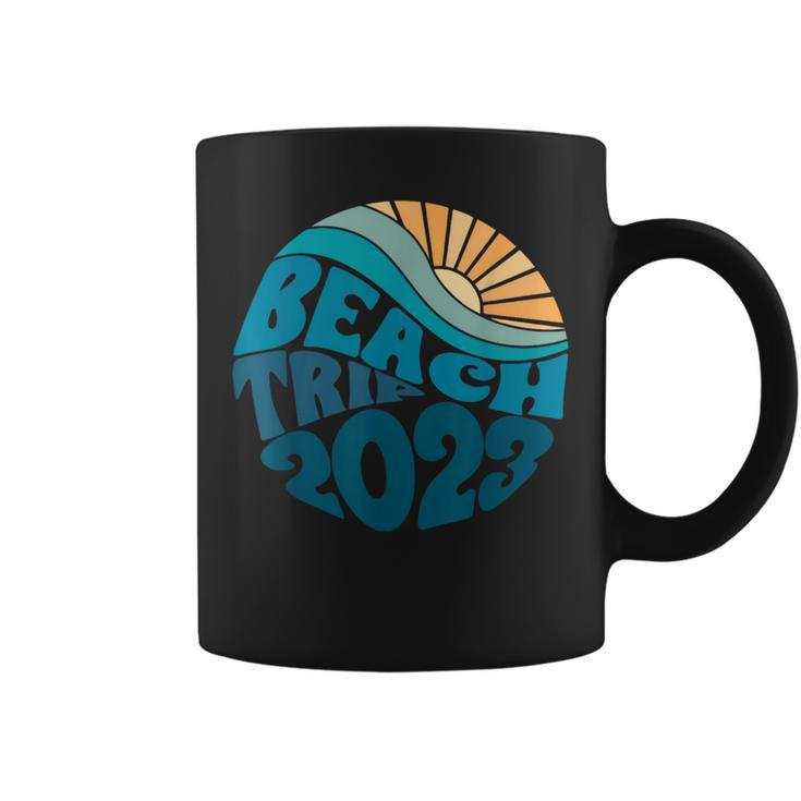 Vintage Retro Summer Vibes Beach Trip 2023 Summer Vacation Coffee Mug