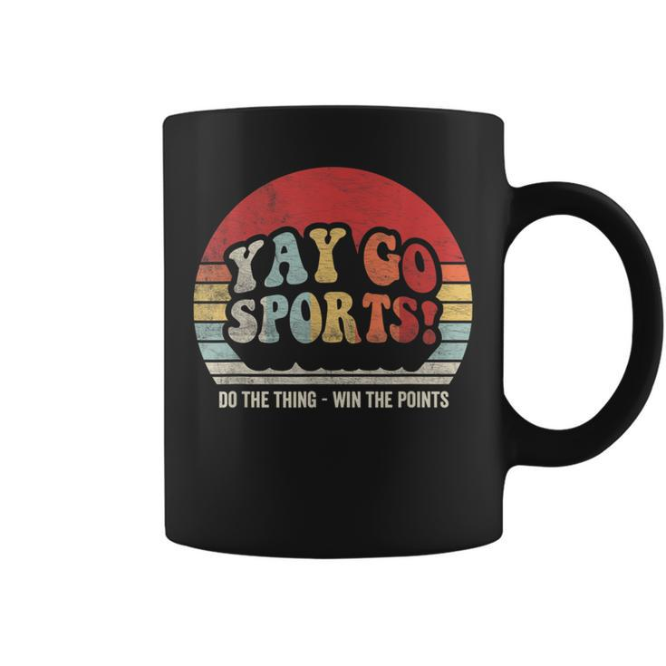 Vintage Retro Yay Go Sports Sports Coffee Mug