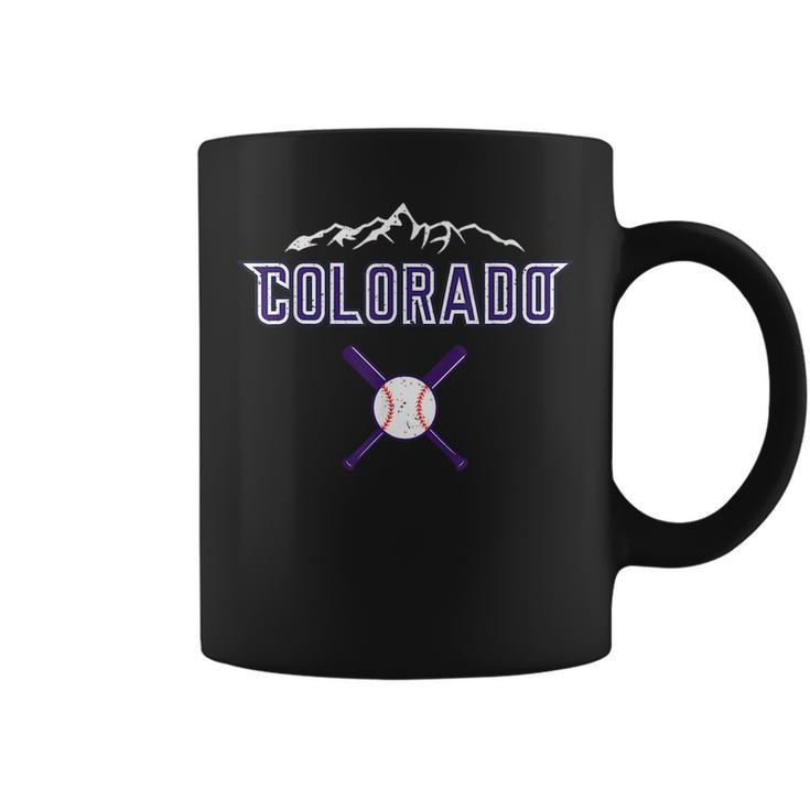Vintage Rocky Mountain Silhouette Colorado Sport  Coffee Mug