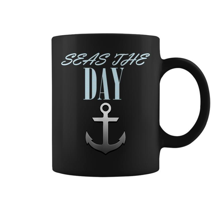 Vintage Sailor Anchor Quote For Sailing Boat Captain  Coffee Mug