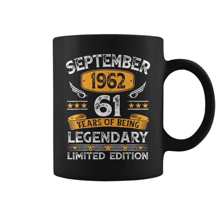 Vintage September 1962 61 Years Old 61St Birthday Coffee Mug
