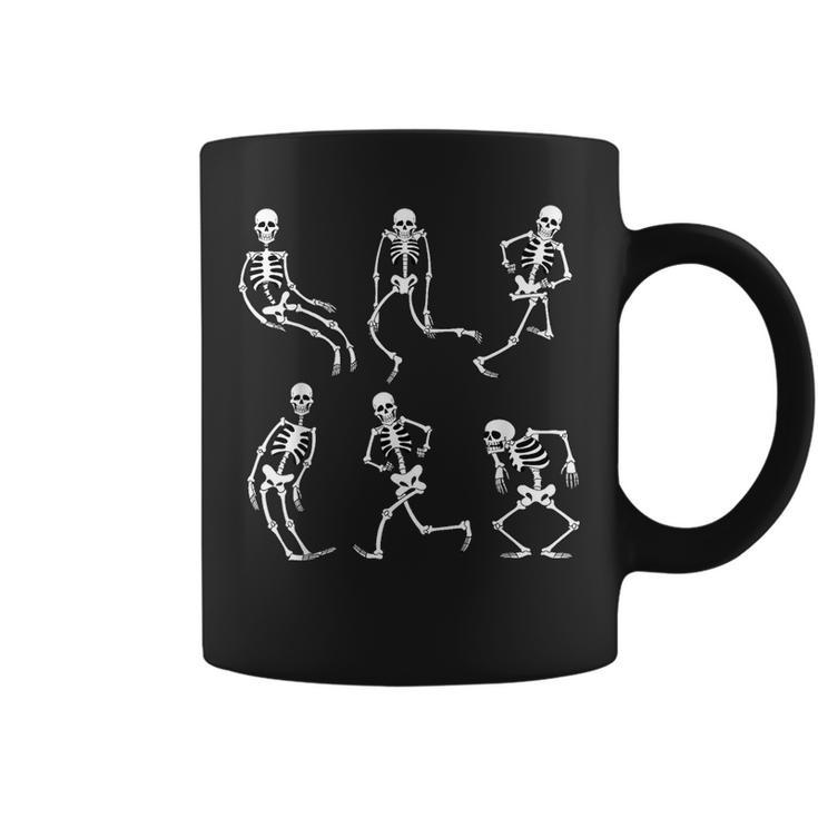 Vintage Skeletons Cartoon Dancing  Halloween Party Dancing Funny Gifts Coffee Mug