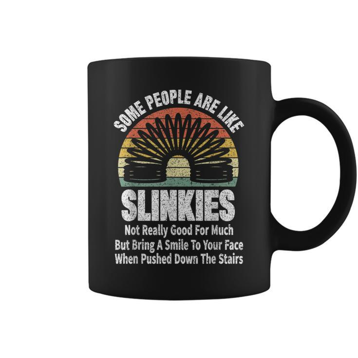 Vintage Some People Are Like Slinkies Funny Sarcastic Saying  Coffee Mug