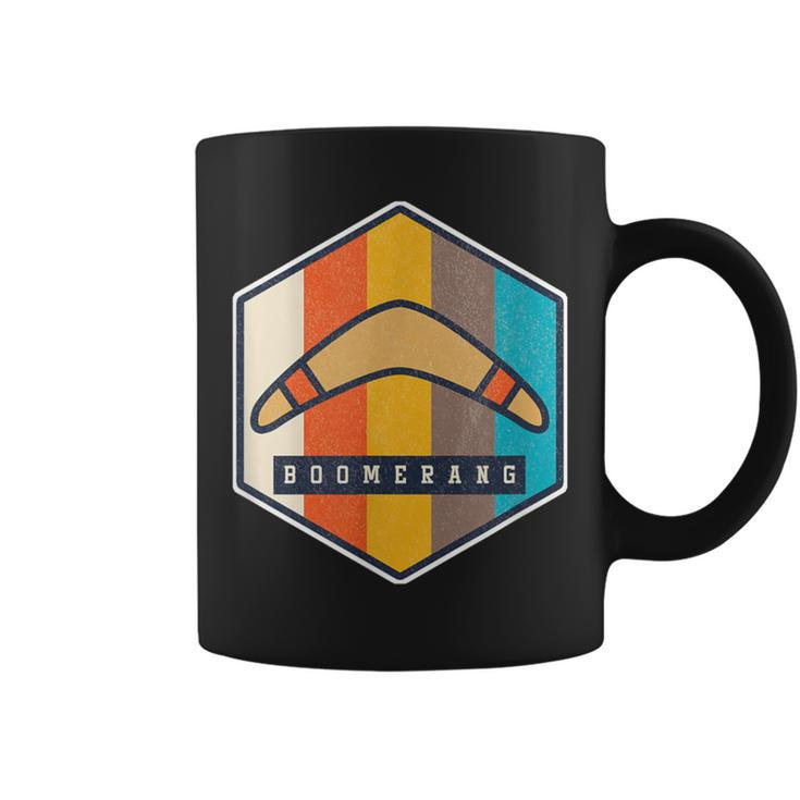 Vintage Sports Throwing Boomerang Retro Thrower Coffee Mug