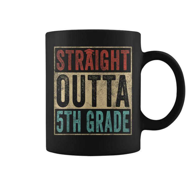 Vintage Straight Outta 5Th Grade Graduation Grad Coffee Mug