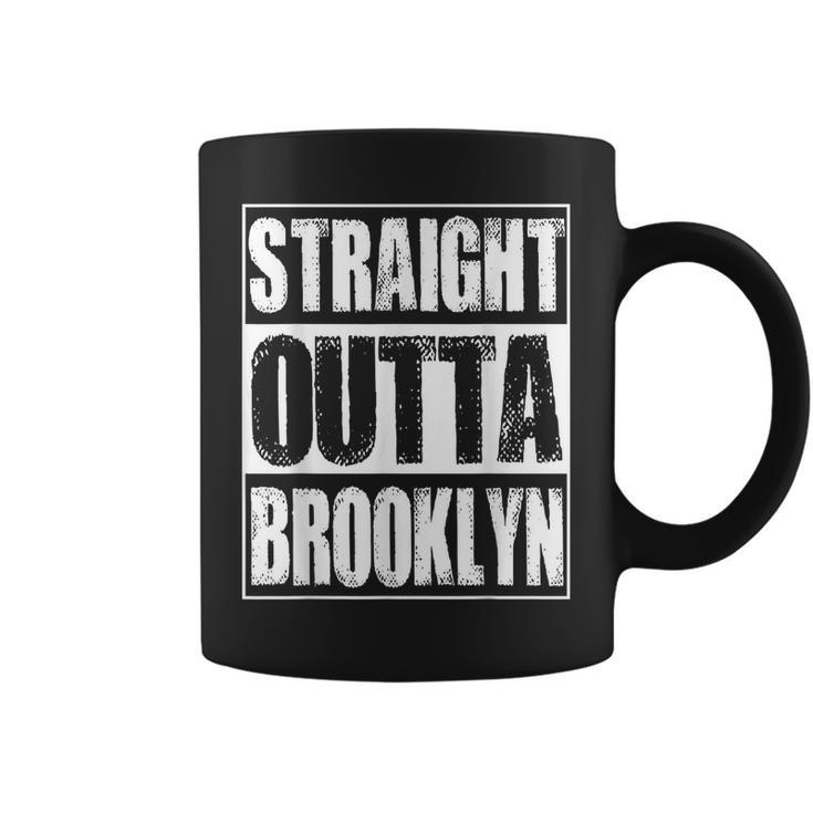 Vintage Straight Outta Brooklyn New York Gift  Brooklyn Funny Gifts Coffee Mug