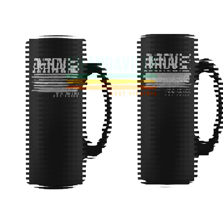 Vintage Stripes Amandaville Wv Coffee Mug